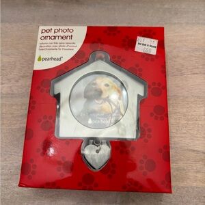 Pearhead Silver Pet Photo Ornament Christmas 🎄